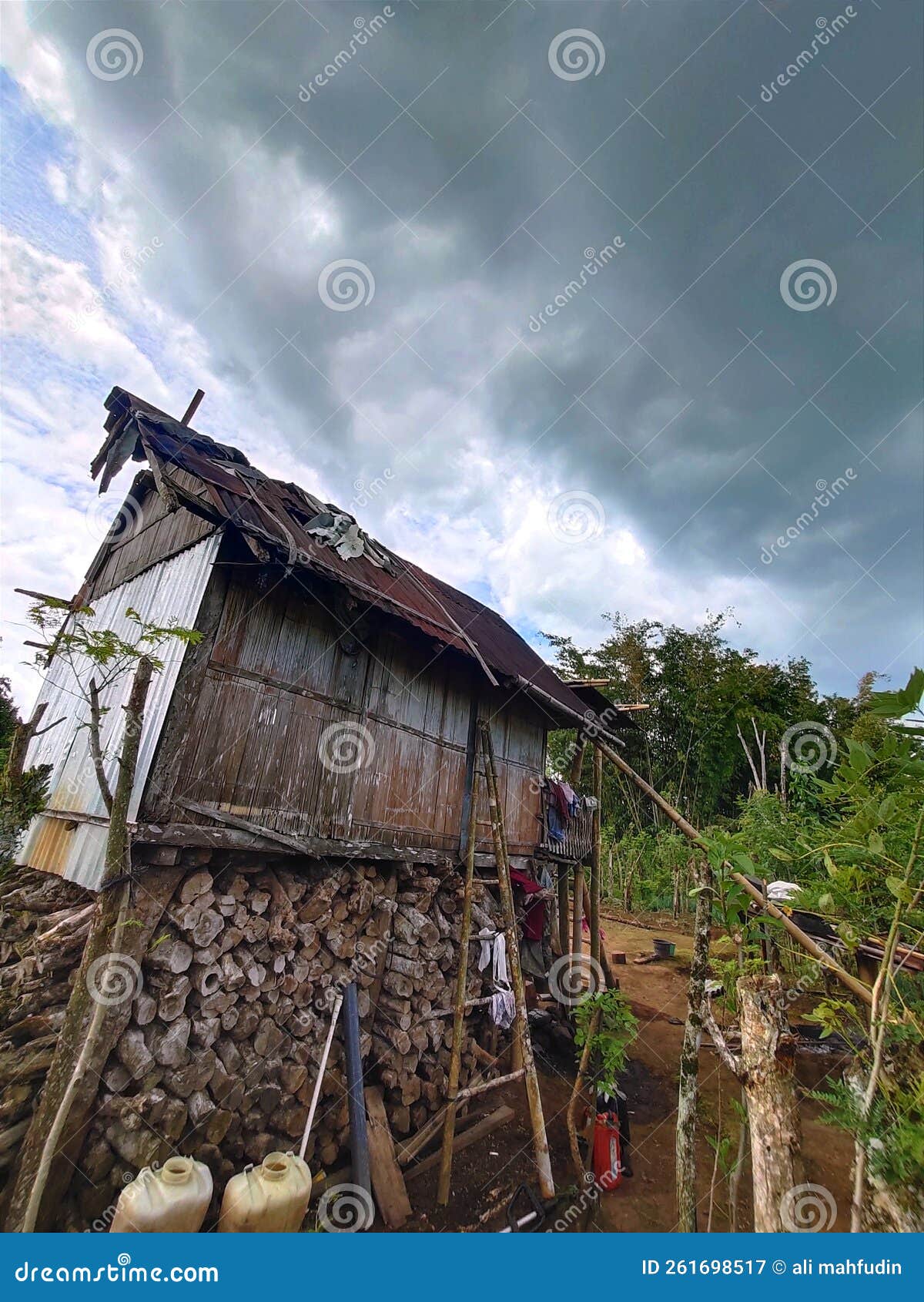 house on stilts in a coffee plantation in pagar alam, Ã¢â¬â¹Ã¢â¬â¹south sumatra